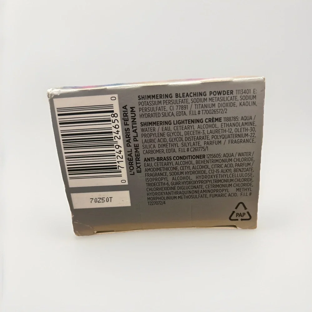 Loreal Paris Feria Absolute Platinum Vegan Formula EXTREME PLATINUM